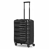 Bergpfeil Handgepäck mit Laptopfach | Ultra-Leichter Koffer 40 x 23 x 55 cm & Frontöffnung | von 45 auf 55 Liter erweiterbar | nur 3,06 kg (Travel)