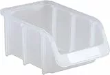 hünersdorff 672700 Lagersichtbox (B x H x T) 165 x 100 x 75mm Transparent, 3 Stück