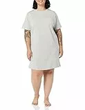 Amazon Essentials Damen Nachthemd aus Jersey-Strick, Grau Meliert, XL