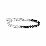 THOMAS SABO Armband mit schwarzen Perlen 925 Sterling Silber A2098-130-11-L19