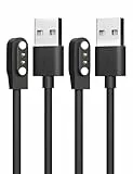 Sinoacc Ladegerät für Skg Letsfit Cubitt Yamay Willful Fitpolo Kospet Tozo Wyze Umidigi Blackview Ladekabel 100Cm/3.3Ft Magnetisches USB Kabel midigi Uwatch 3S 3 2 2S Urun Smartwatch Zubehör - 2Pack