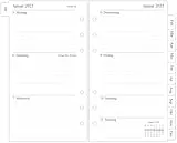 newestor 2026 Wochenplaner Einlage Personal A6, 1 Woche auf 2 Seiten mit Tabs, 9,5x17,1cm