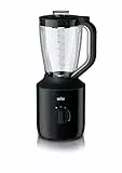 Braun PowerBlend 3 JB 3150 BK Standmixer - 1,5 l Glas-Mixaufsatz, Küchenhelfer zum Zerkleinern, Pürieren & Mixen, 800 Watt, Schwarz