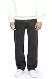 Burocs Basic Straight Fit Jeans - Black Grey - Jeans Herren - 5-Pocket-Style - Mit YKK-Reißverschluss - 100% Baumwolle, Farbe:Black Grey, Hosengröße:W30 L30