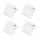 Frcolor 24 Stücke Mini Haarspangen Transparente Haargreifer Kunststoff Haarspange Clips Rutschfeste Haarnadeln für Mädchen Frauen