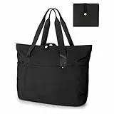 Aucuu Tote Bag Damen, Große Shopper Handtasche, Shopper Tasche Handtasche, Faltbare Umhängetasche mit Reißverschluss und Taschen, Schultertasche, Reisetasche Wasserdicht, Strandtasche