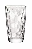 Bormioli Rocco 350240 Diamond Trasparente Longdrinkglas, 470 ml, Glas, transparent, 6 Stück