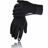 SIMARI Kinder Handschuhe Thermo Winterhandschuhe Fahrradhandschuhe Laufhandschuhe Anti-Rutsch Touch Screen Skifahren Outdoor Sport für mädchen Jungen 2-11 Jahre SMRG106 (Schwarz XL)