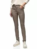 Street One Damen 3715973 Slim Fit Coated Hose, Silk Brown, 40W / 30L EU