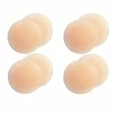 SOGHO 8 Stück Selbstklebende Nippel Cover,Nipple Cover,Ultra Dünne Damen Nippel Covers,Wiederverwendbar & waschbar nippelpads, Hypoallergenic Brustwarzenschutz Silikon,8cm Nipple Pads