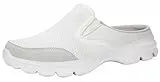 Sisttke Hausschuhe Damen Clogs Herren Slip On Pantoffeln Sommer Outdoor Atmungsaktiv Bequeme Gartenschuhe rutschfest Schlupfschuhe Slipper,Weiß-HH,38 EU