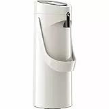 Emsa GmbH 515707 Ponza ISO Thermosflasche 1, 9 l, Edelstahl, 17 x 16,5 x 39 cm, Edelstahl, weiß