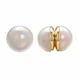 Airokiy Magnet Ohrringe Perlen Dame Ohrringe Ohne Loch Magnet Gold Edelstahl Magnet Perlen Ohrclips Hypoallergene Modeschmuck