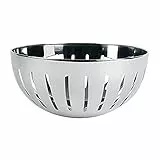 Excelsa Obstkorb aus Edelstahl, silberfarben 23 x 11 cm Silber/schwarz