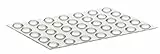 Homexpert selbstklebender Schutzpuffer Ø 10,0 mm, Höhe: 3,1 mm