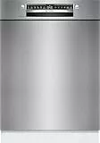 Bosch SMU4ECS28E, Serie 4, Smarter Unterbau-Geschirrspüler 60 cm, Besteckschublade, Spülmaschine Made in Germany, besonders Leise, Extra Trocknen, schneller sauberes Geschirr, Ferndiagnose, Edelstahl