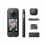 Insta360 X4 Air Essentials-Bundle – 165 g leichte 8K 360°-Kamera, Unsichtbarer Selfie-Stick, Wechsel-Linsen, Aufnehmen & dann ausrichten, integr. Windschutz, FlowState-Stabilisierung, KI-gestützte App