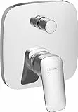 hansgrohe Logis - Badewannenarmatur Unterputz für 2 Verbraucher, Mischbatterie Badewanne für iBox universal, Einhebelmischer Wanne, Chrom, 71405000