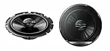 Pioneer TS-G1720F 17 cm 2-Weg-Koaxiallautsprecher Set mit 2 Lautsprechern (je 300 W max., 40 W Sinus), kraftvoller Klang, hoher Wirkungsgrad, 49.7 mm Einbautiefe, 144 mm Einbauausschnitt, mit Gitter