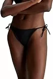 Calvin Klein Damen Bikinihose Seitliche Schnürung Sport, Schwarz (Pvh Black), XL
