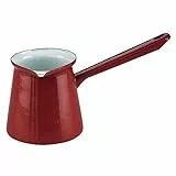 Ibili Kaffeekanne Roja türkischer Stil 0,5 l aus emailliertem Stahl in rot, 10 x 20 x 10 cm