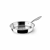 IBILI Dreilagige Pfanne, natürlich, 22 cm, Edelstahl, induktionsgeeignet, ohne Antihaftbeschichtung