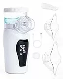 lulir Inhalationsgerät, Leise Elektrische Inhaliergeräte für Erwachsene und Kinder, 2 Nebelstufen, Inhalator Vernebler mit Selbstreinigungsfunktion, Tragbarer Nebulizer für Reise und Zuhause