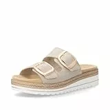 Remonte Damen Klassische Sandalen D0Q66, Frauen Sandalen,lose Einlage,Sommerschuhe,Freizeitschuhe,offene Schuhe,Strandschuhe,beige (62),38 EU