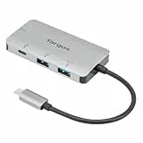 Targus ACH228EU USB Hub, USB Adapter von USB-C auf je 2X USB-A 3.2 und USB-C, Dockingstation mit USB-A Schnelllade-Anschluss, für Windows, MacOS & Chrome OS