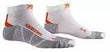 X-BIONIC 4.0 Herren Laufsocken - Fortschrittlicher Achillessehnenschutz, verbessertes Klimatisierungssystem und maßgeschneiderte Passform für optimalen Komfort- Weiß/Grau, 42-44