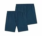 Sanetta Schlafanzughose kurz im Doppelpack aus 100% Baumwolle - Made in Europe, blau