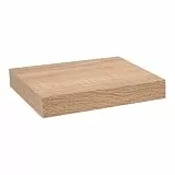 Velano - Bücherregal Wand - Wandregal - Regal Wand - Schweberegal - Hängeregal - Regalbrett - 1 Stück, 23.5x23.5 cm, Sonoma-Eiche - Regale für Küche, Badezimmer, Wohnzimmer, Schlafzimmer - FS