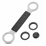 GEWAGE Fahrrad Centerlock Werkzeug,Fahrrad Tretlagerschlüssel Compatible with Shimano Hollowtech II/BB9000, BBR60, M8000, Sram Dub, Truvativ GXP, FSA Mega EVO (16 Kerbe 44 & 49mm)