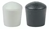 Lifeswonderful - 4 Stück Gewölbte Schutzkappen für Möbel - weiß oder schwarz, verschiedene Größen (Schwarz - 22mm)