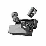 DJI Mic 2 (2 Sender + 1 Empfänger + Ladeschale), Kabelloses Lavalier-Mikrofon, Bluetooth Mikrofon für Kamera, Handy, Vlog, Rauschunterdrückung, 48 kHz interne 32-Bit-Float-Aufnahme, 250 m Reichweite