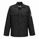 Portwest BIZ2 Herren Flammenresistente Bizweld FR Arbeitsjacke Schwarz, L