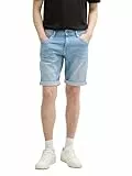 TOM TAILOR TTJOSH Regular Slim Jeans Shorts, Light Stone Blue Denim, 34
