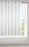 Eurofirany Lucy Voile-Vorhang, Weiß, 350 x 150 cm