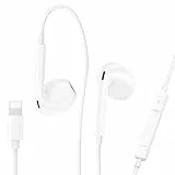 Kopfhörer iPhone [MFi-Zertifiziert], iPhone Kopfhörer mit Kabel, In Ear Kabelkopfhörer mit Mikrofon und HiFi Ohrhörer für iPhone 14 13 12 11 Pro Max/XR/XS/X/SE/8/7/Plus/iPad Air Mini Unterstützt iOS