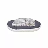 FERPLAST Hundebett & Katzenbett - Klein, Waschbar, Flauschig - Hundekissen, Matte für Hundehütten, Zwinger und Auto - Relax - 43 x 30 CM, XS, Beige