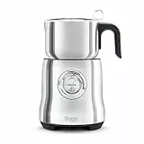Sage - The Milk Cafe - Milchaufschäumer für Latte, Capuccino, heiße Schokolade und andere Heißgetränke - Einfache Reinigung, Auto-Ausschaltfunktion, Induktionserwärmung - Gebürsteter Edelstahl