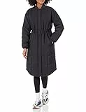 Amazon Essentials Damen Übergroßer Steppmantel (In Übergröße Erhältlich), Schwarz, L