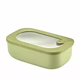 Guzzini - Kitchen Active Design, STORE&MORE BIO, Dicht schließende rechteckige Dosen für Kühlschrank/Gefrierschrank/Mikrowelle - Avocadogrün, 20 x12 x h7cm | 900 ml - 171001253