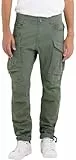 Replay Herren Cargo-Hose Joe Comfort-Fit aus Komfort Baumwolle, Aviator Green 703 (Grün), 36W / 32L
