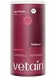 VETAIN Veganes Proteinpulver - Beere - 20g Protein pro Portion - 600g - Fünf Premium Protein Quellen - Ohne Allergene & Süßungsmittel - produziert & laborgeprüft in Deutschland