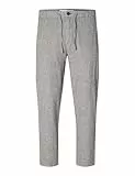 SELETED Homme Herren Slh172-slimtape Brody Linen Pant Noos Chinohose, Sky Captain/Detail:Mixed W. Oatmeal, M EU