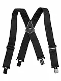 kwb Hosenträger (100 cm lang, 5,1 cm breit, elastisch, im Rückenteil mit Lederplatte verstärkt)