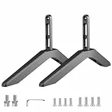 TV Sockelfüße, Universals TV Standfüße für 32 bis 65 Zoll Fernseher - TV Füße für Flach Curved TV Smart TV LCD LED Fernseher bis zu 45kg, Geeignet für Lochabstand 20 bis 55mm