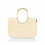 reisenthel loopshopper L leo vanilla – Stabile Tasche mit praktischen Fächern aus recycelten PET-Flaschen – Charmantes und wasserabweisendes Design