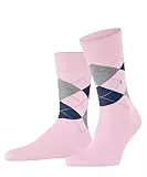 Burlington Herren Socken Manchester M So Baumwolle gemustert 1 Paar, Rosa Blossom 8440, 40-46